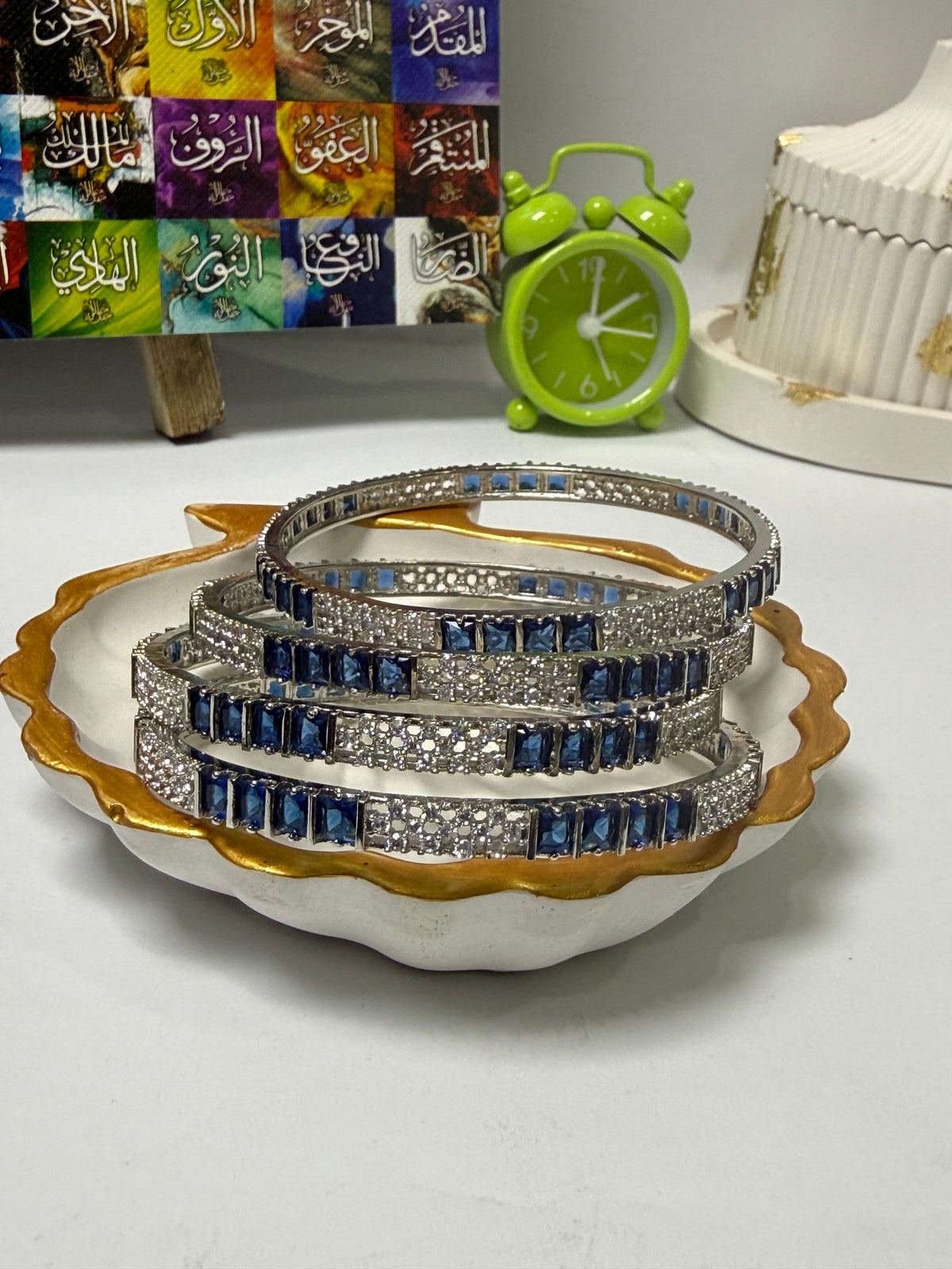 Sapphire Elegance Bangle Set