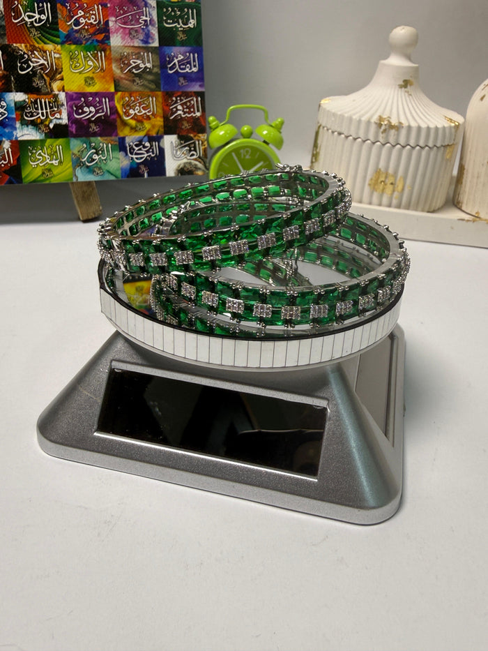 Zevar Gallery Emerald Royale Crystal Bangles